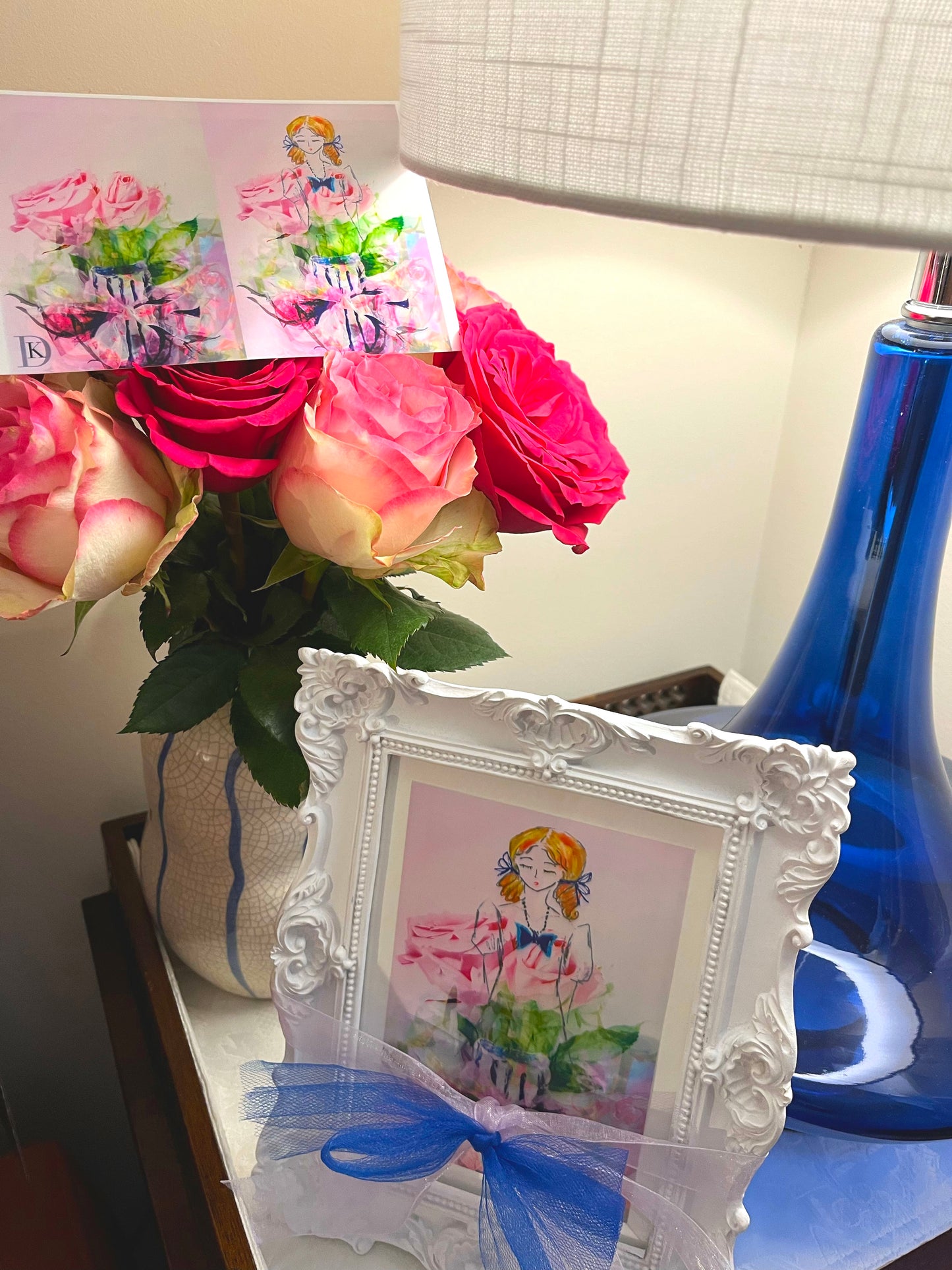 Blue Vase Girl